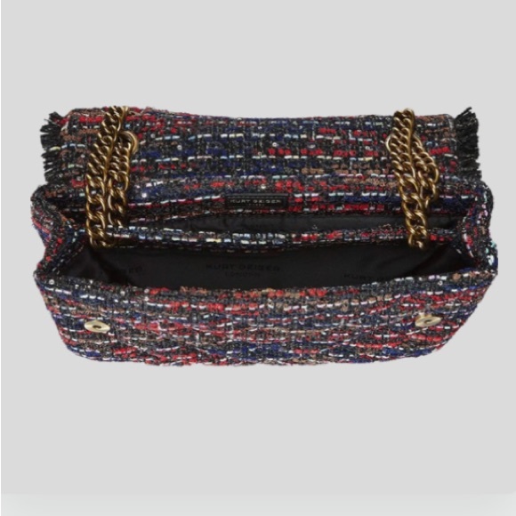 NWT KURT GEIGER LONDON Large Kensington Tweed Shoulder Bag - Picture 9 of 15